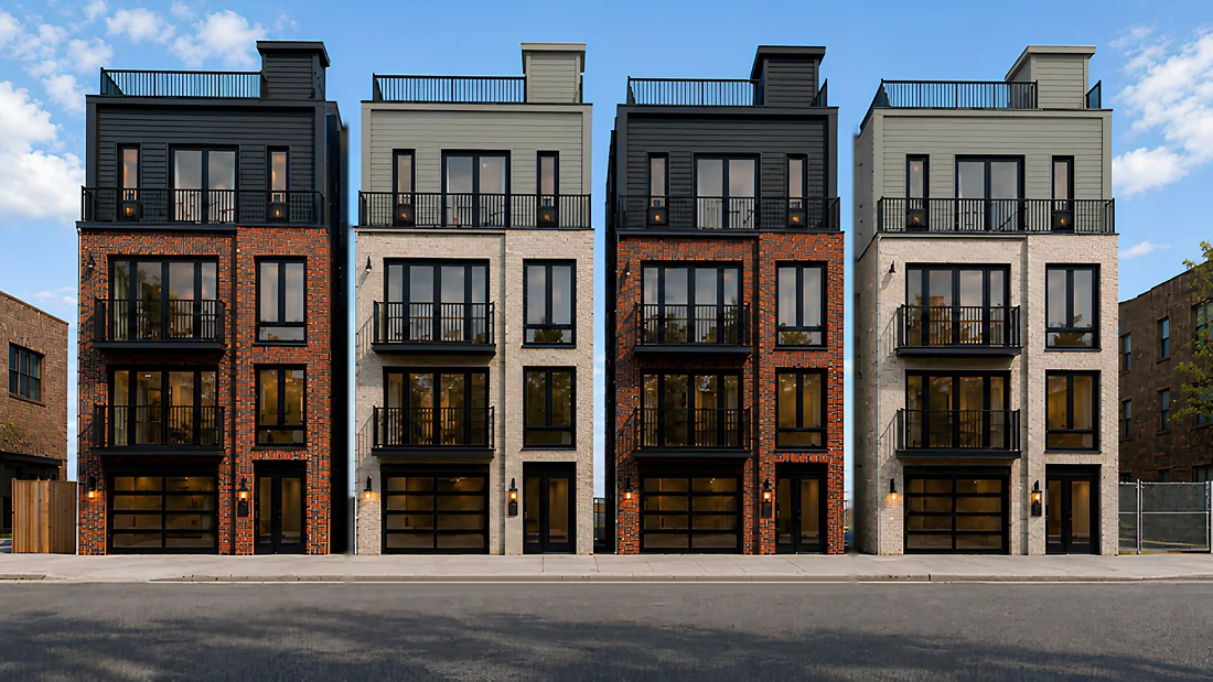Los cuatro edificios boutique de 421–427 Sixth Street, Union City